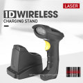 Storage function laser 1d barcode scanner wireless bar code reader with base